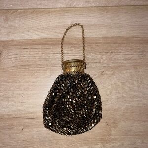 Whiting & Davis Vintage 1940’s Gate Frame Victorian Wristlet Bag Pouch